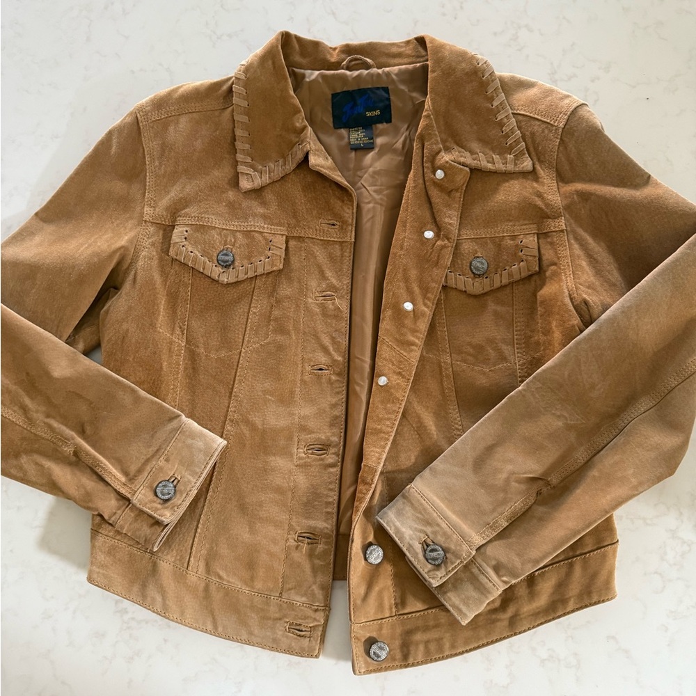 Real leather suede jacket!